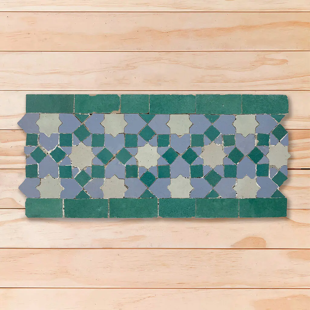 Zellige border tiles - Demosaica