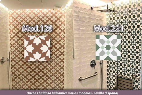 duchas y baños con mosaicos demosaica baldosas hidráulicas